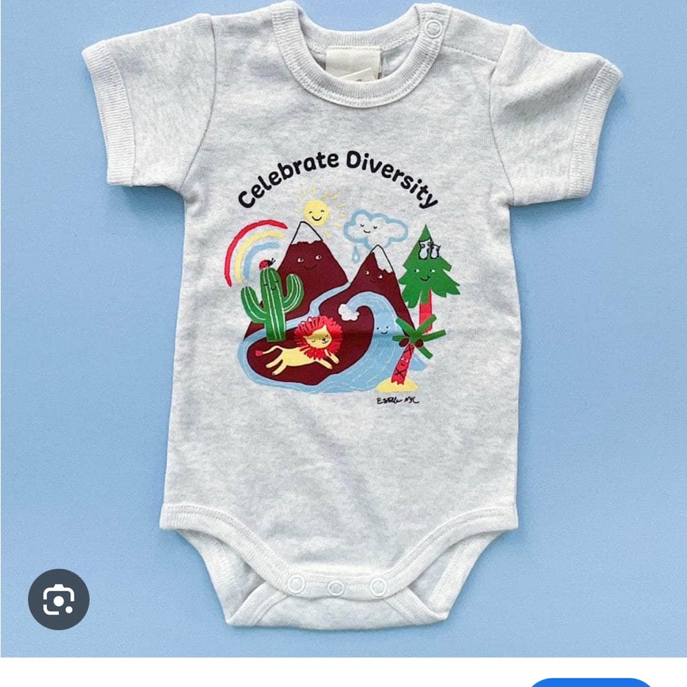 Celebrate Diversity Kids Bodysuit - Light Gray